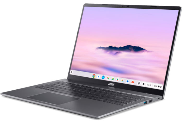 Acer Chromebook CB516-1H-33JX Intel Core 3 100U 40,6 cm (16") WUXGA 8 Go LPDDR5x-SDRAM 256 Go SSD Wi-Fi 6E (802.11ax) ChromeOS Gris QWERTZ Allemand