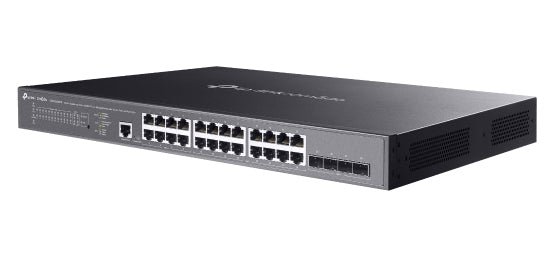 TP-Link Omada SG3428XMPP commutateur réseau Géré L2+ Gigabit Ethernet (10/100/1000) Connexion Ethernet, supportant l'alimentation via ce port (PoE) 1U Noir - vue 3