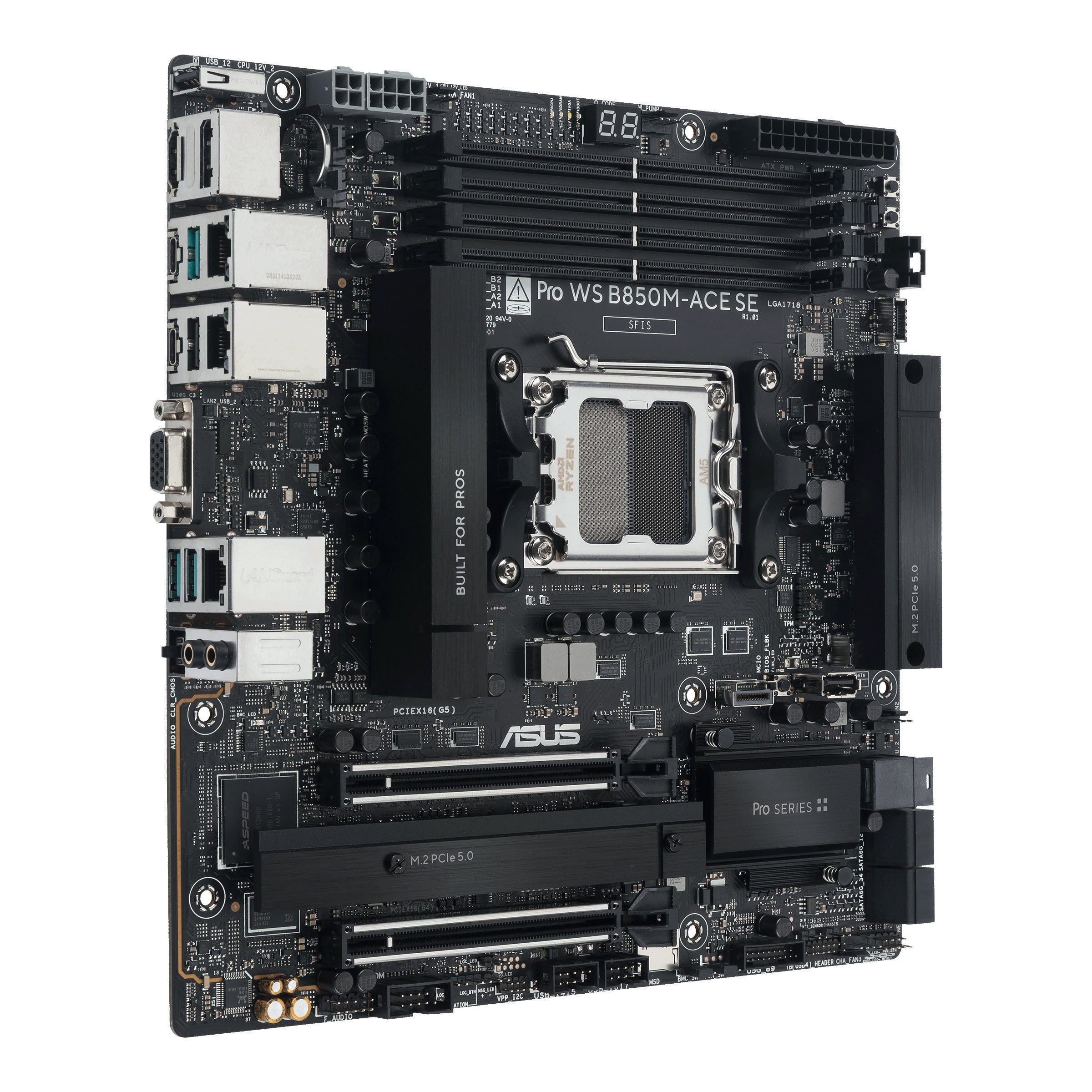 ASUS PRO WS B850M-ACE SE AMD B850 Emplacement AM5 micro ATX
