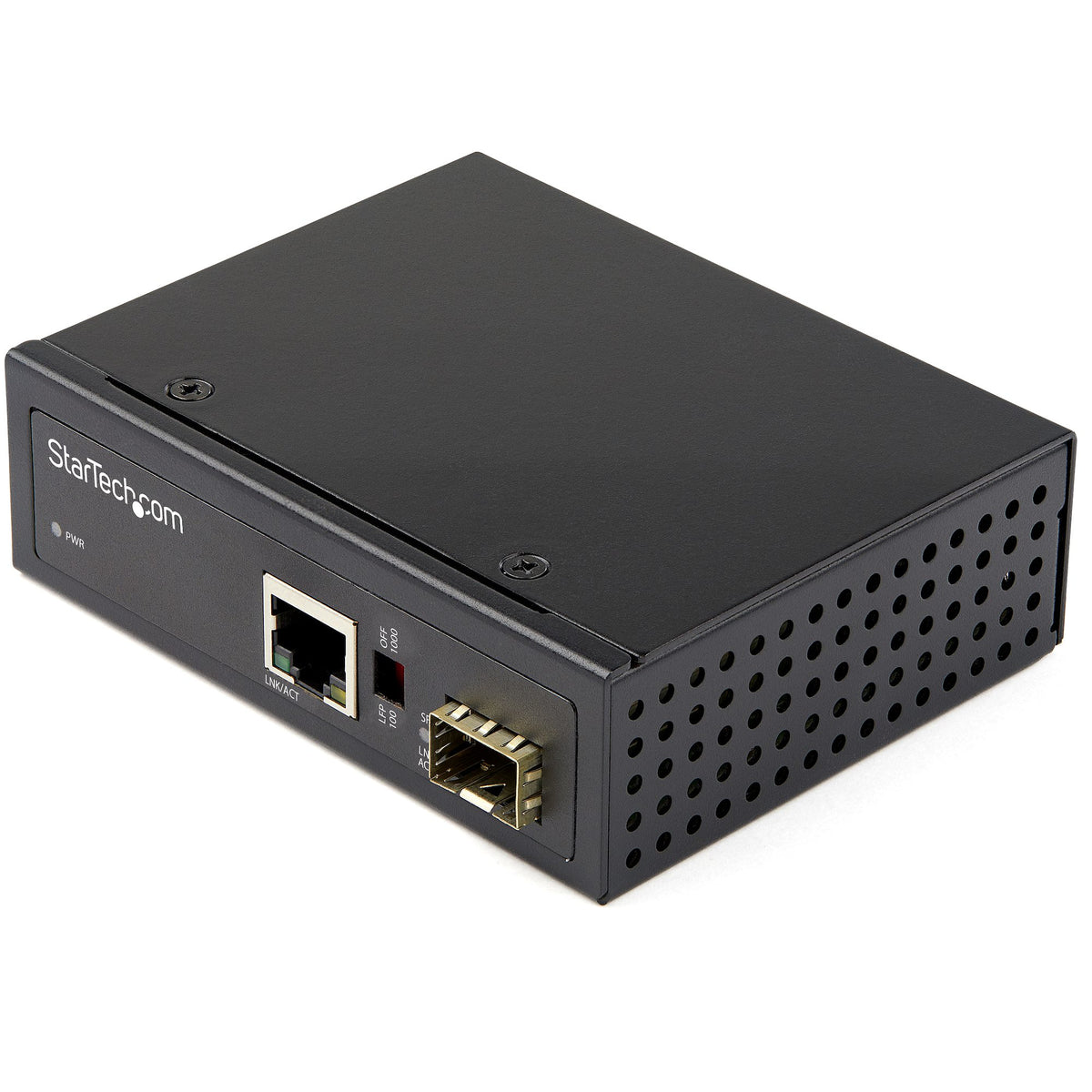 StarTech.com Convertisseur Fibre RJ45 Industriel 1Gbps SFP vers Ethernet Cat6, Mono/Multi Mode, 12-56V CC, IP-30