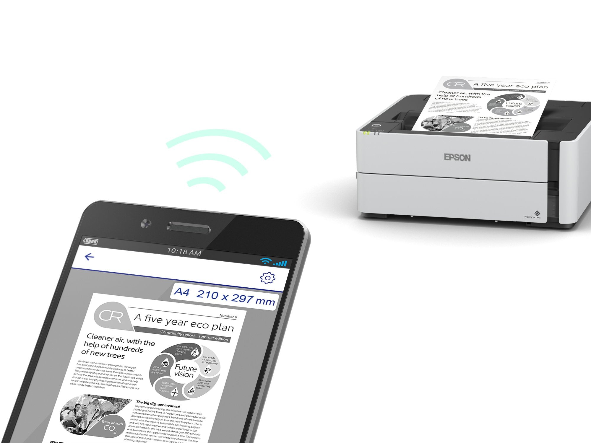 Epson EcoTank M1180 imprimante jets d'encres 1200 x 2400 DPI A4 Wifi