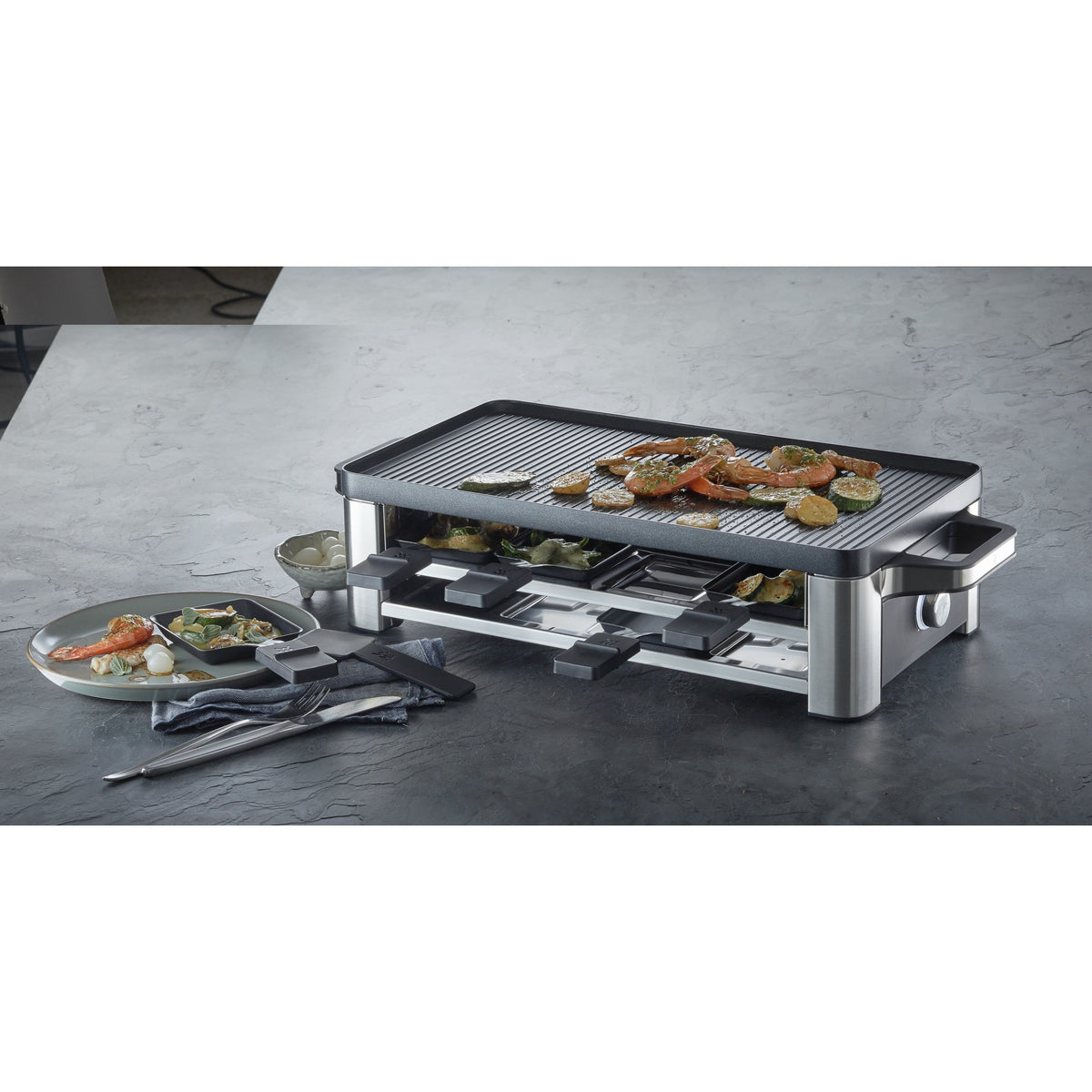 WMF Lono 0415040011 raclette 8 personne(s) 1500 W Noir, Chrome - vue 6