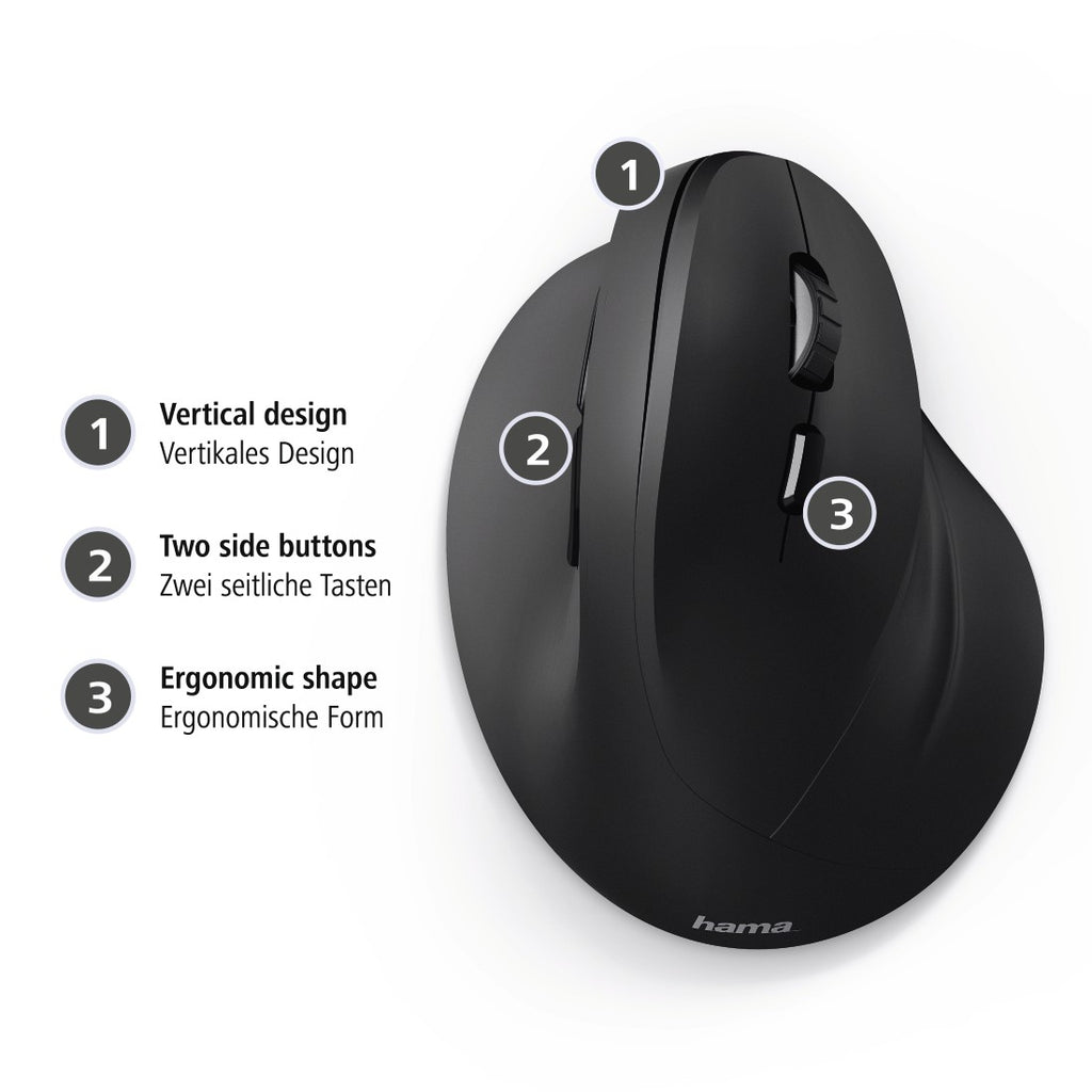 Hama EMC-500 souris Bureau Droitier USB Type-A Optique 1800 DPI