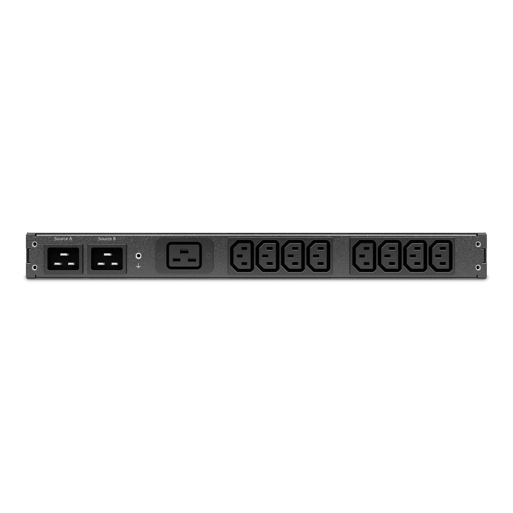 APC Automatic Transfer Switch AP4423A - (8x) C13 + (1x) C19, 3680W, montable en rack 1U - vue 2