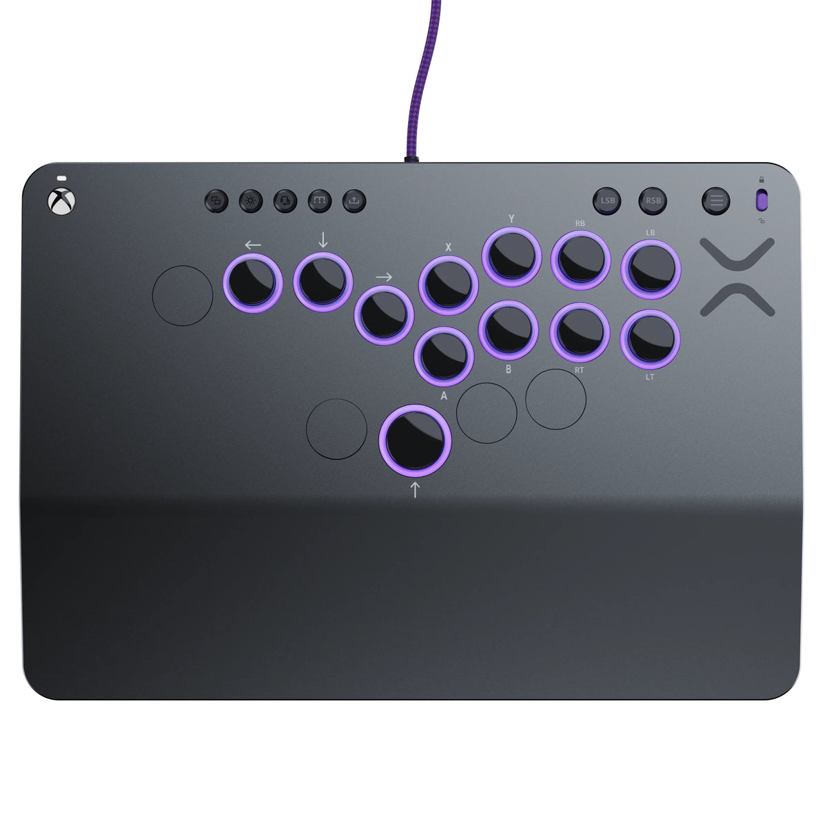 Turtle Beach Victrix Pro KO sans levier Fight stick Gris Édition. Sous licence officielle Xbox avec boutons Cherry MX Sp