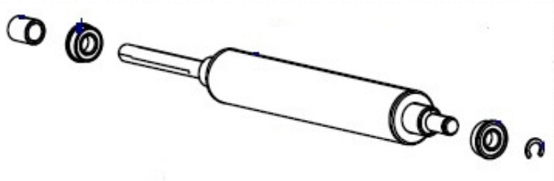 Rouleau de Transfert Compatible Référence P1083347-012 pour Imprimantes Thermiques