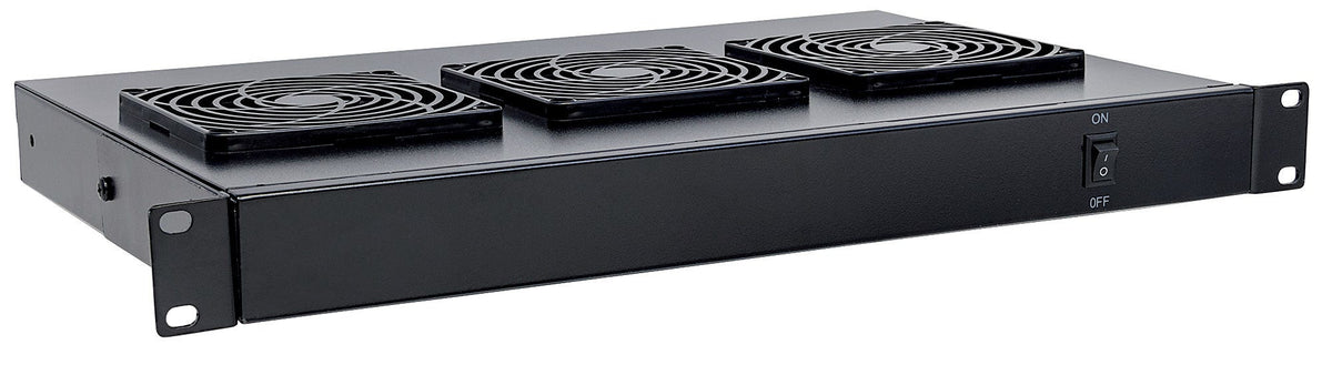 Intellinet Unité de ventilation à 3 ventilateurs pour racks 19", 1U, noire, garantie à vie - vue 2