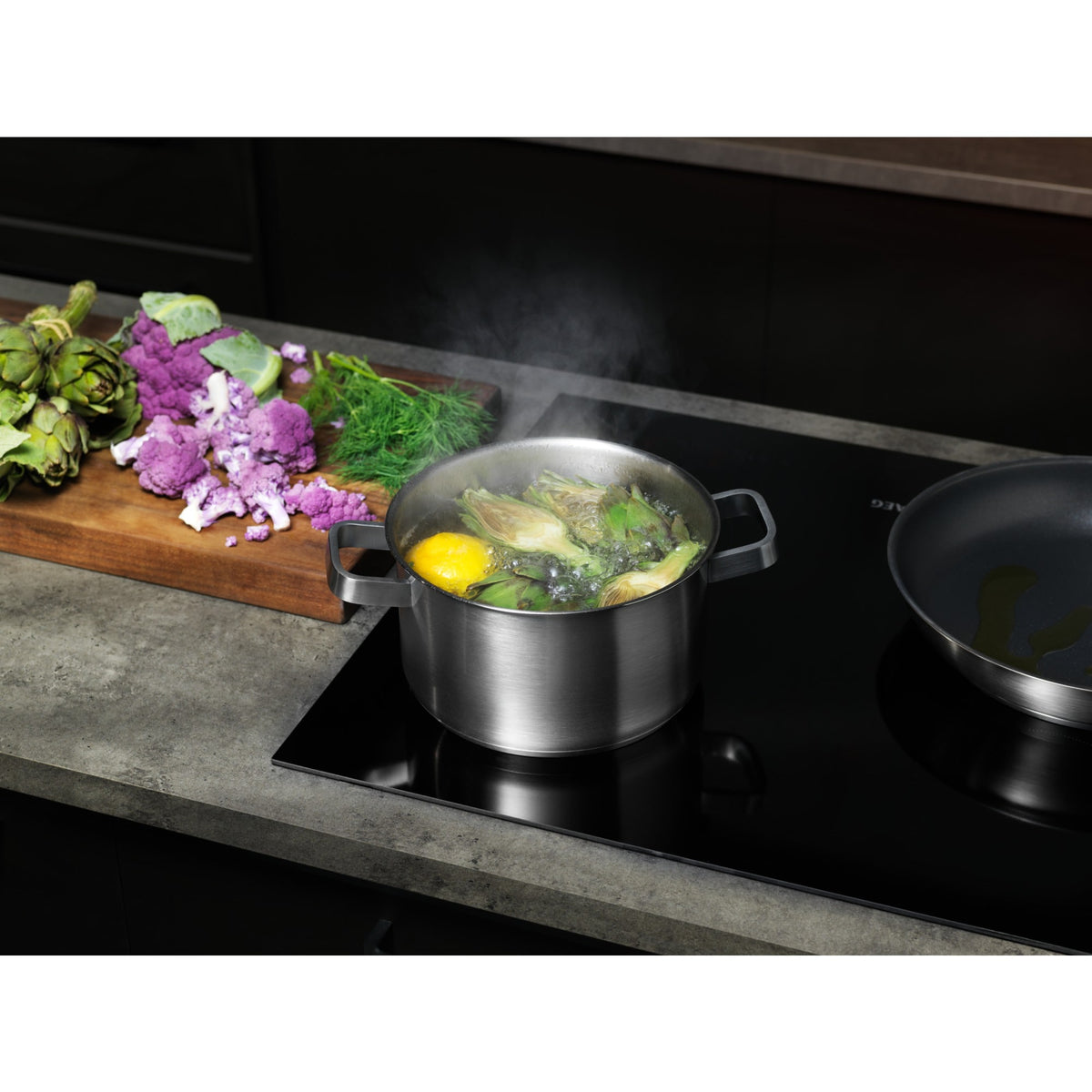 AEG TN64IA00XB Plaque à Induction Intégrée 60 cm, 4 Zones, Noir