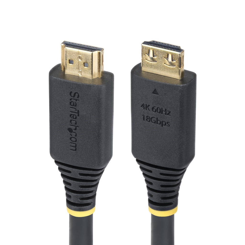 StarTech.com Câble HDMI Haute Vitesse 5 m avec Connecteurs à Verrouillage, 4K 60 Hz, 18 Gbps, HDR10, HDCP 2.2, ARC, Gain