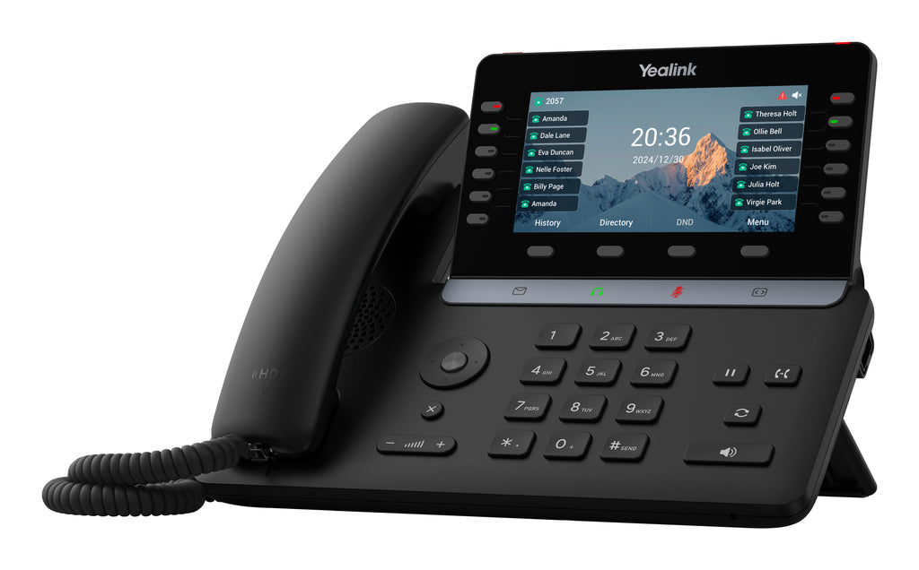 Yealink SIP-T85W Téléphone IP Prime avec Écran Couleur 5,5 Pouces, Wi-Fi 6 et Bluetooth 5.0