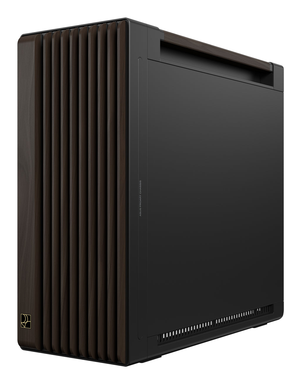 ASUS ProArt PA602 Wood Edition Modern Black - Metal Panel Midi Tower Noir, Bois
