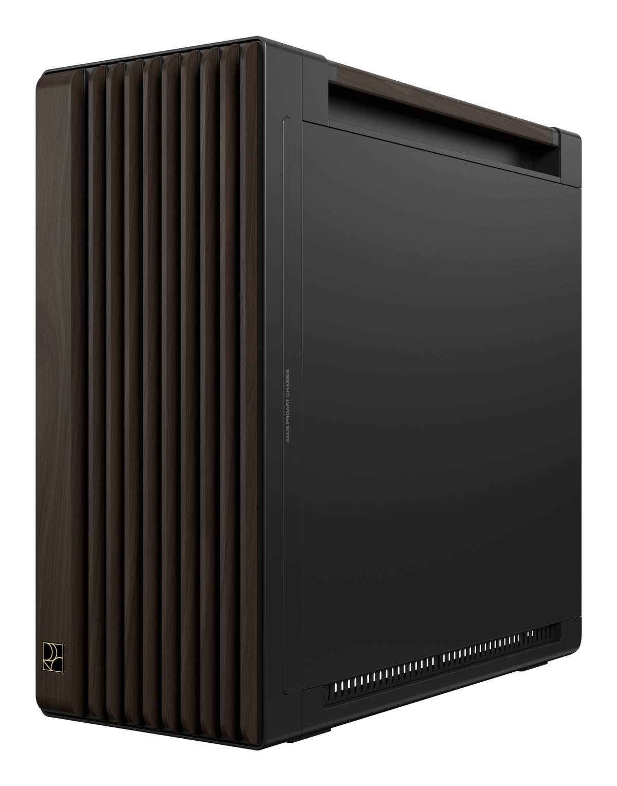 ASUS ProArt PA602 Wood Edition Modern Black - Metal Panel Midi Tower Noir, Bois