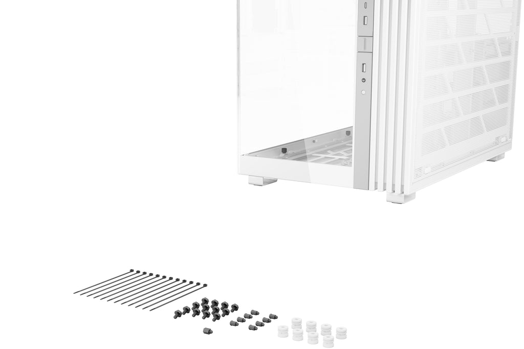 be quiet! Light Base 900 FX Blanc | Boîtier PC ARGB vitré, Mini ITX / Micro ATX / ATX / E-ATX / XL-ATX, 4 ventilateurs L