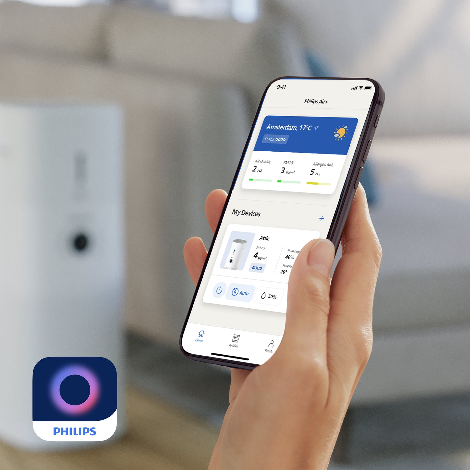 Philips Filtre de rechange d'origine, filtre d'humidification NanoCloud FY3455/00