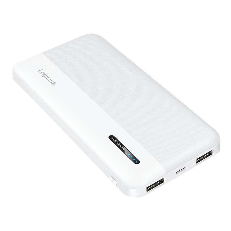 LogiLink PA0338WRF banque d'alimentation électrique 10000 mAh Blanc