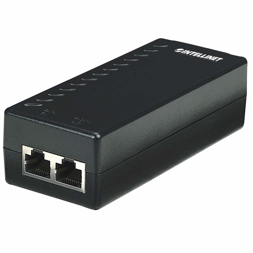 Intellinet Injecteur Power over Ethernet (PoE), 1 port, 48V DC, conforme IEEE 802.3af, Alimentation par Ethernet, garantie de 3 ans