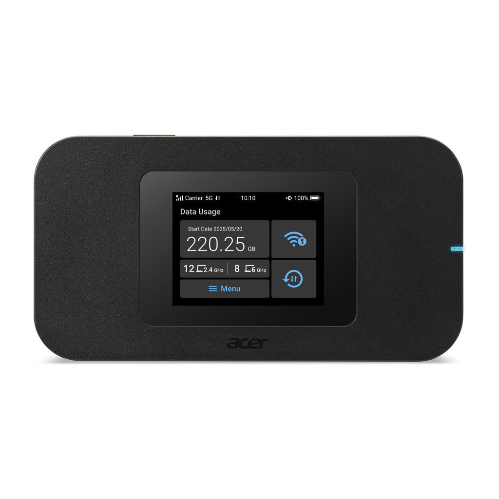 Acer Connect Enduro M4D routeur sans fil Bi-bande (2,4 GHz / 5 GHz) 5G Noir