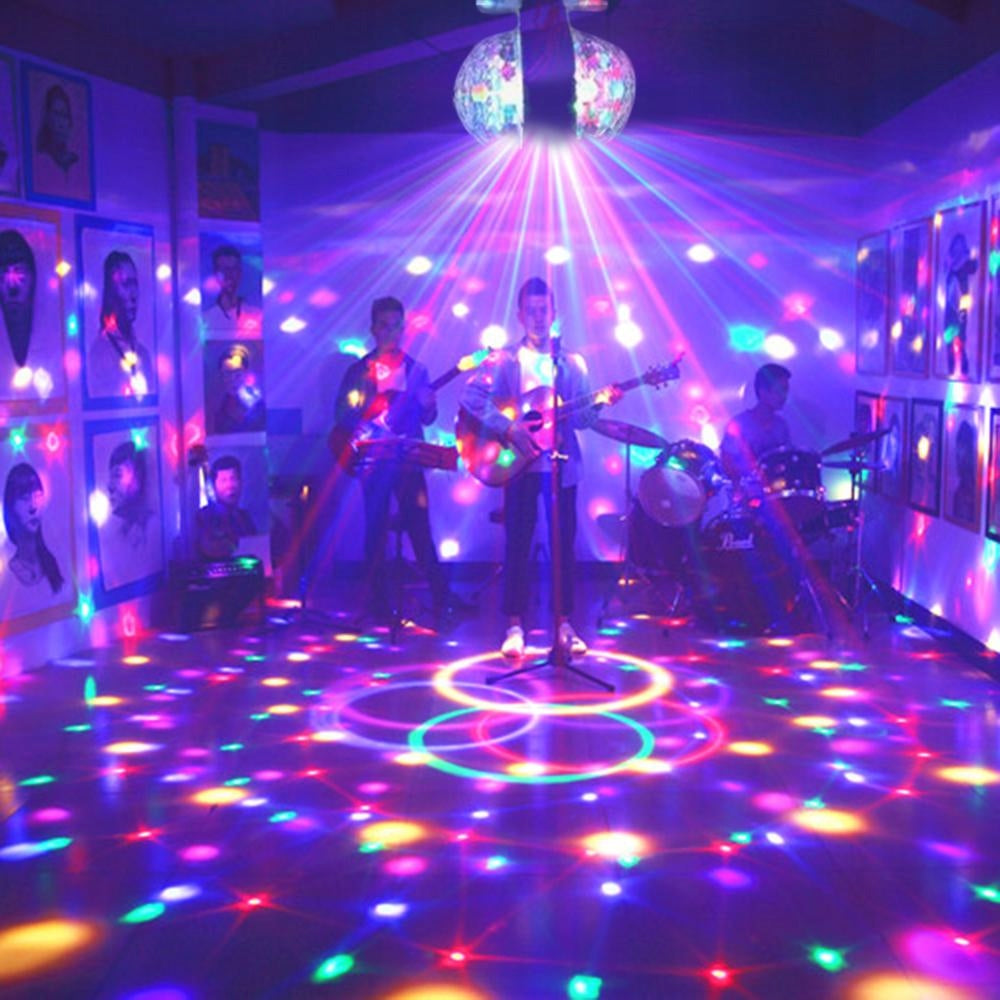 ŻARÓWKA DISCO LAMPA PROJEKTOR LED 6W PODWÓJNA RGB