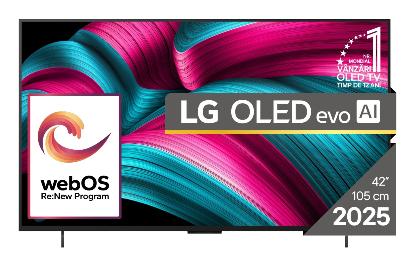 LG OLED evo AI OLED42C51LA TV 106,7 cm (42") 4K Ultra HD Smart TV Wifi Noir