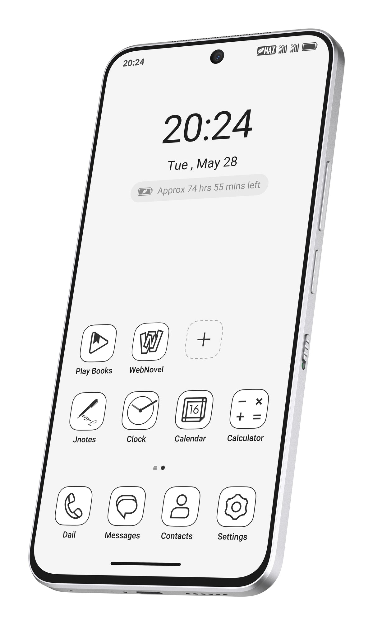 TCL 60 NXTPAPER Ultra 18,3 cm (7.2") Double SIM Android 15 5G USB Type-C 12 Go 512 Go 5200 mAh Blanc