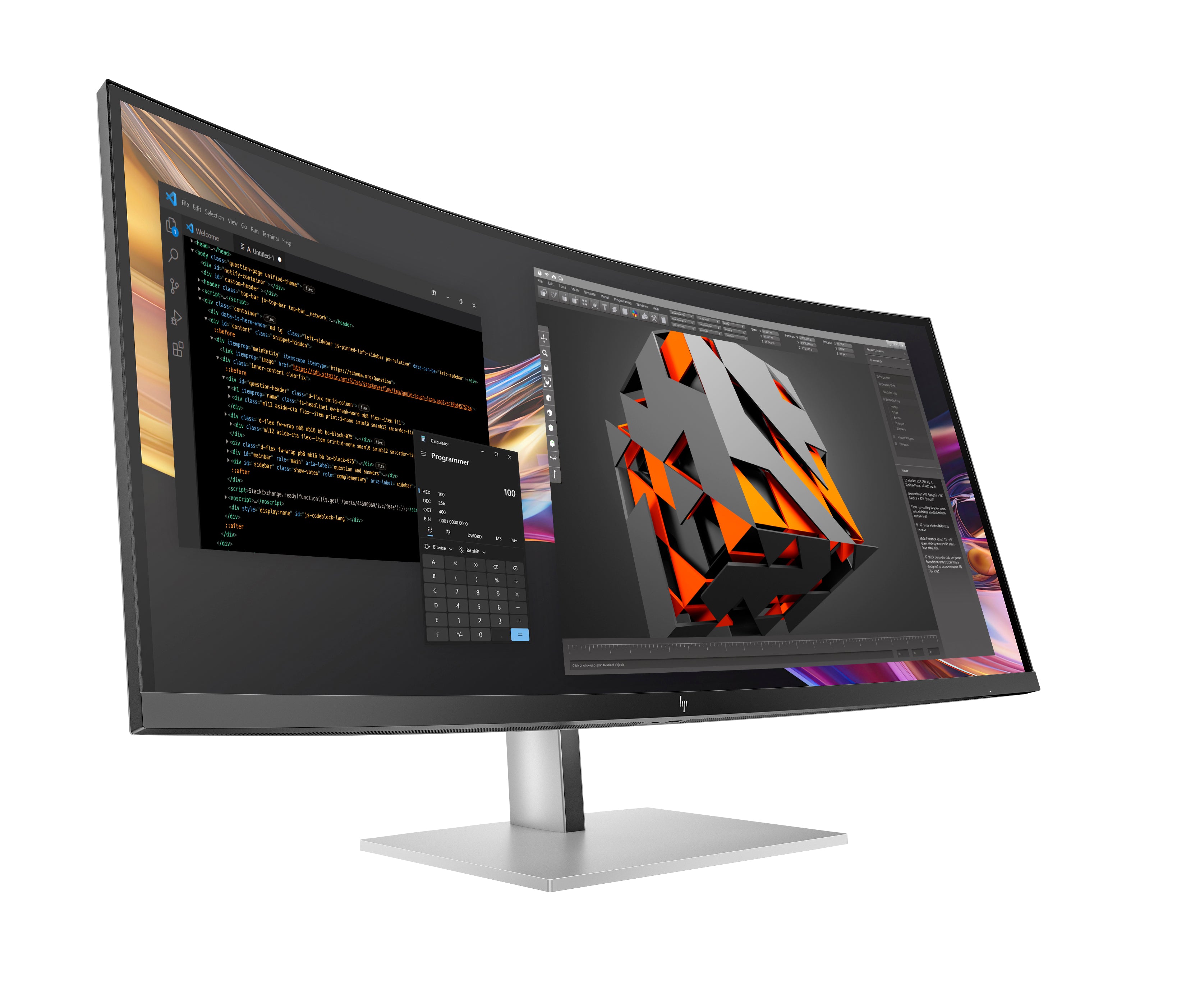 HP Series 7 Pro Écran WQHD+ Thunderbolt 4 37,5 pouces - 738pu Sans PVC