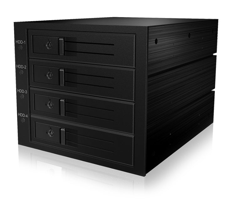 Boîtier de Disques IB-564SAS-12G pour 4 HDD 3.5", SAS et SATA, Noir