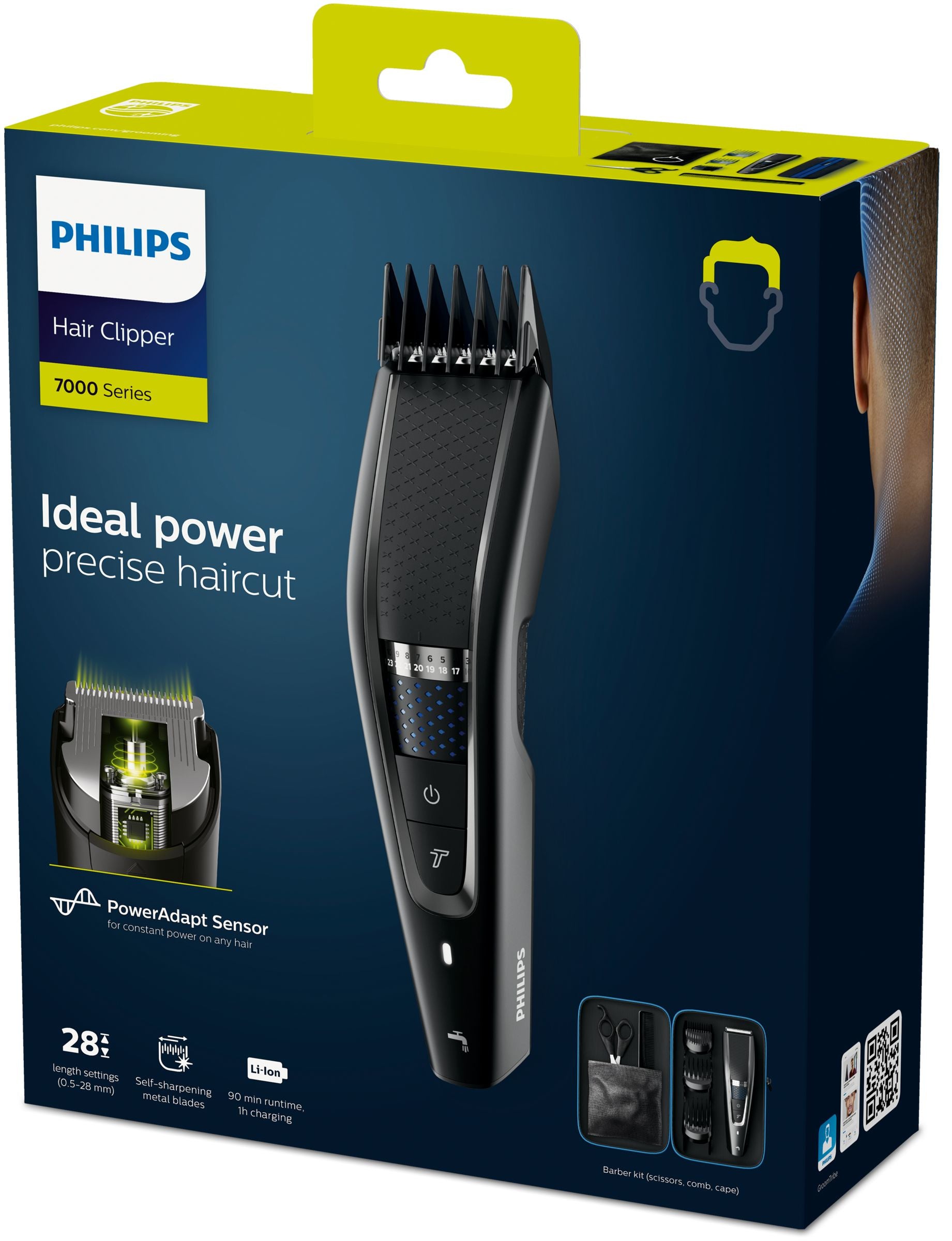 Philips 7000 series Hairclipper series 7000 HC7650/15 Tondeuse à cheveux lavable