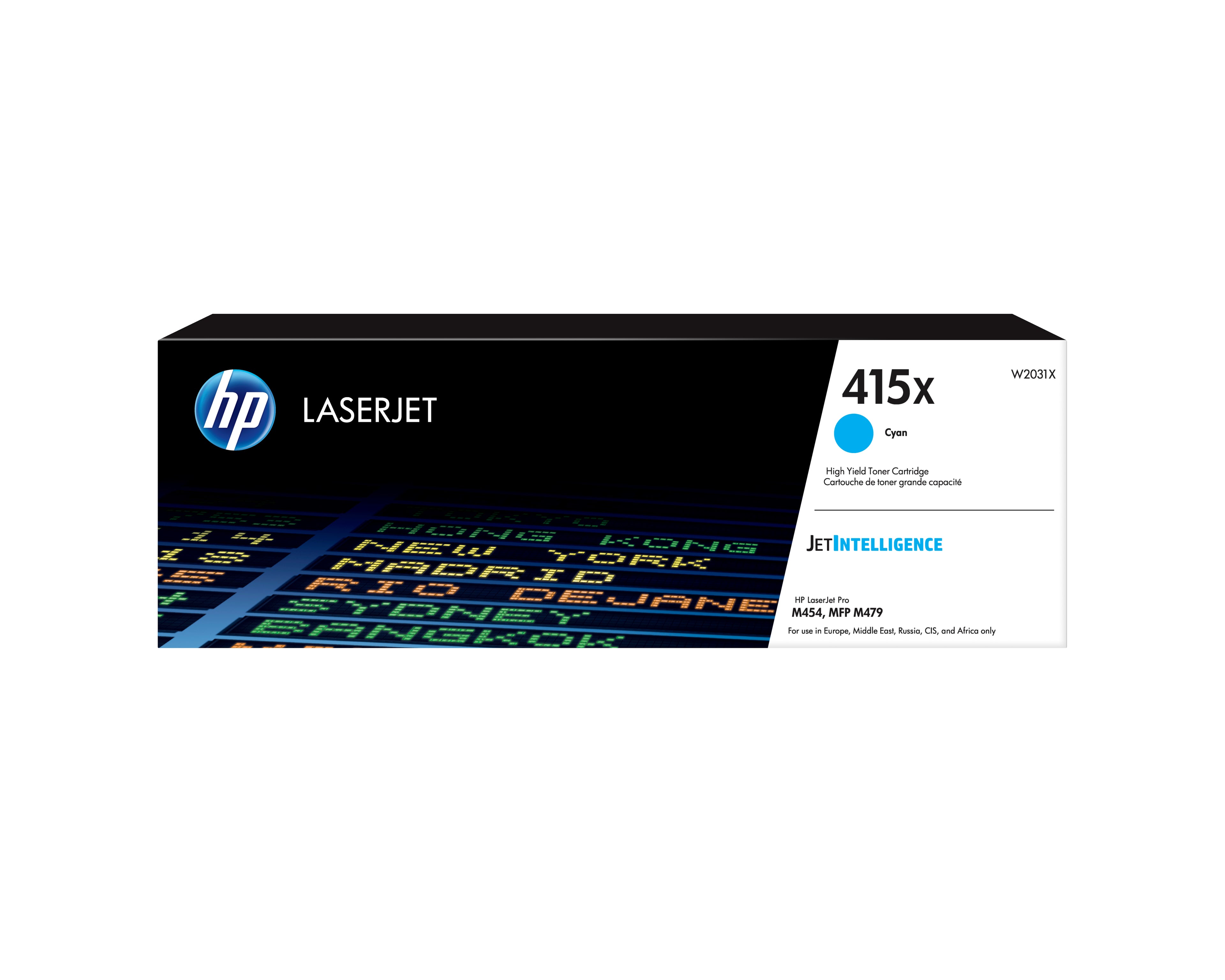 HP 415X Toner cyan LaserJet authentique grande capacité