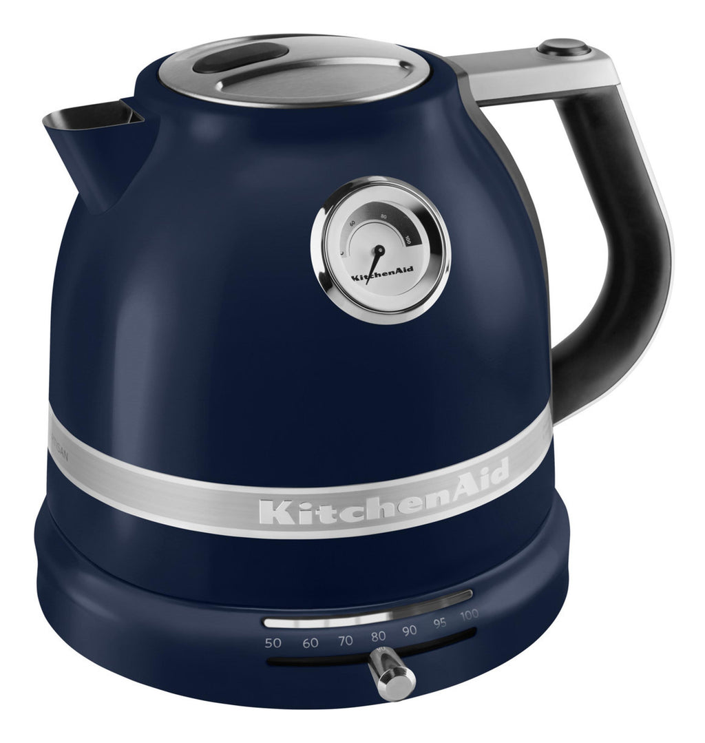 KitchenAid 5KEK1522EIB Bouilloire Électrique 1,5 L 2400 W, Acier Inoxydable, Noir et Bleu