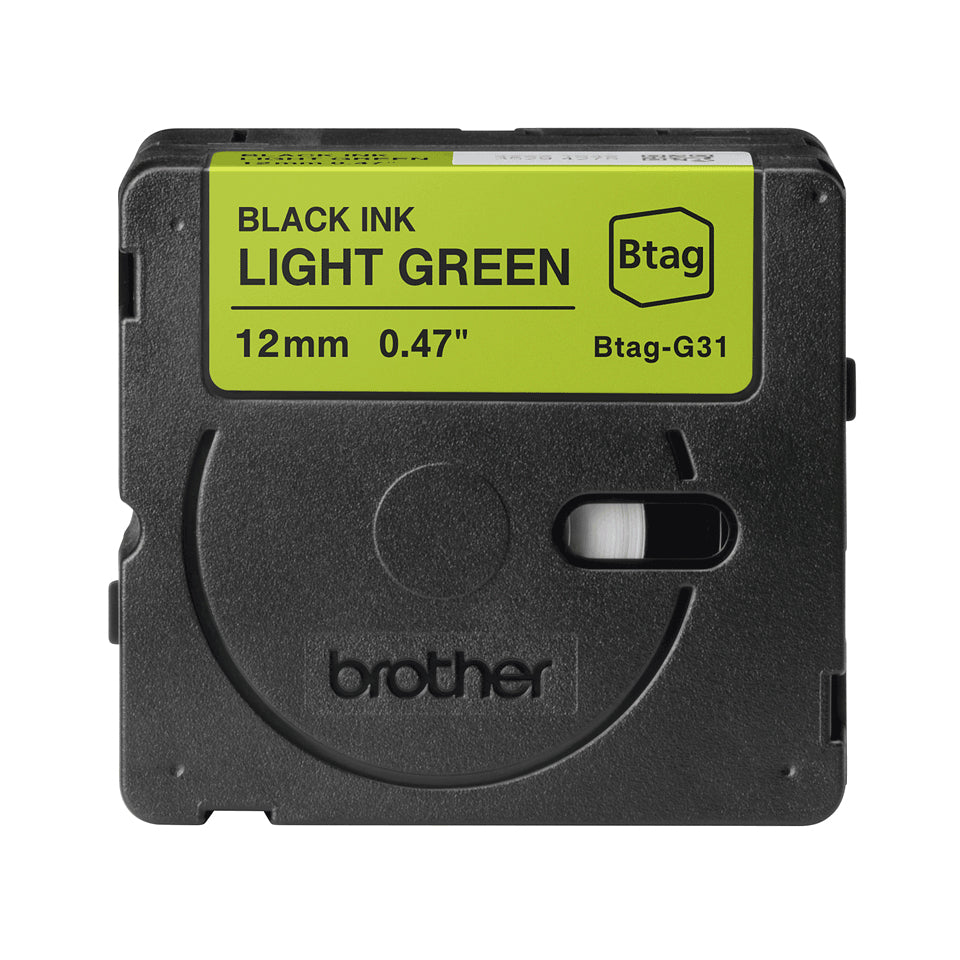 Brother BTAG-G31 ruban d'étiquette Noir sur vert - vue 4