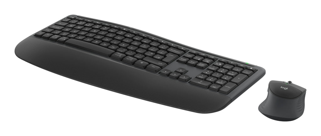 Logitech Signature Comfort Plus Combo MK880, Ensemble Clavier et Souris Sans Fil, Disposition Nordique, Graphite