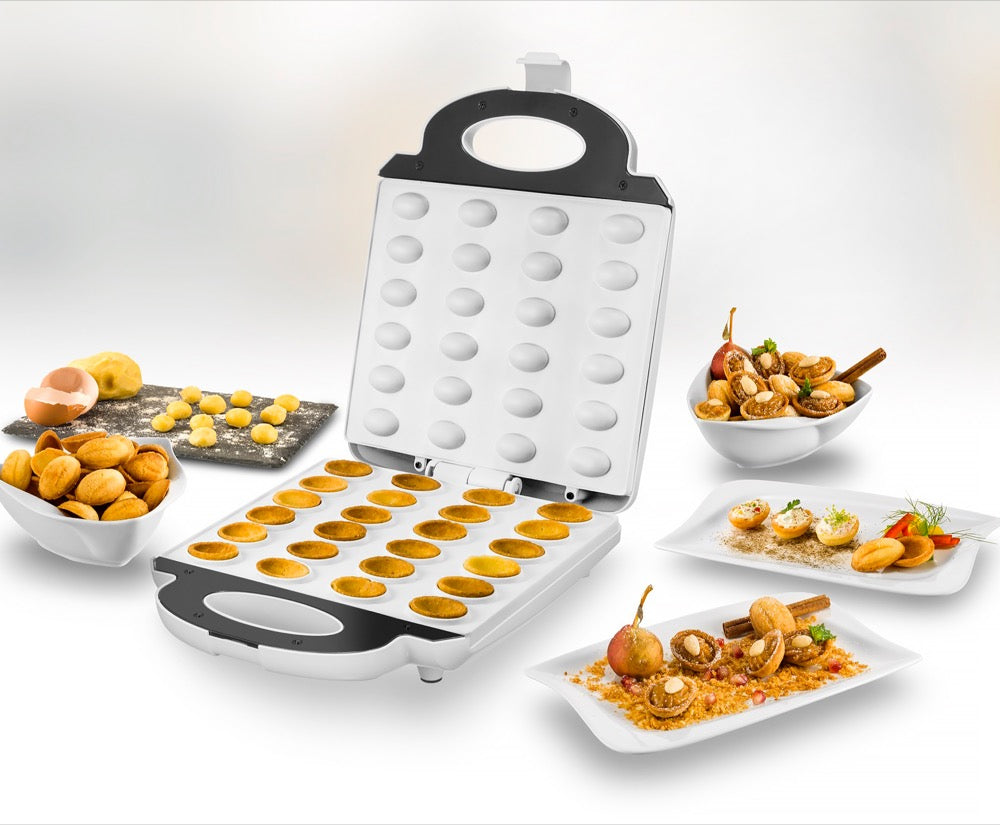 Unold 48360 moule à gauffres 24 gauffre(s) 1400 W Acier inoxydable, Blanc