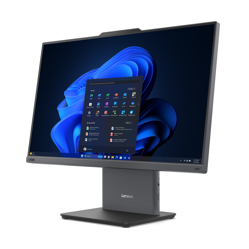 Lenovo ThinkCentre neo 50a 24 Gen 5 Intel Core 5 210H 60,5 cm (23.8") 1920 x 1080 pixels PC All-in-One 16 Go DDR5-SDRAM 256 Go SSD Windows 11 Pro Wi-Fi 6 (802.11ax) Gris