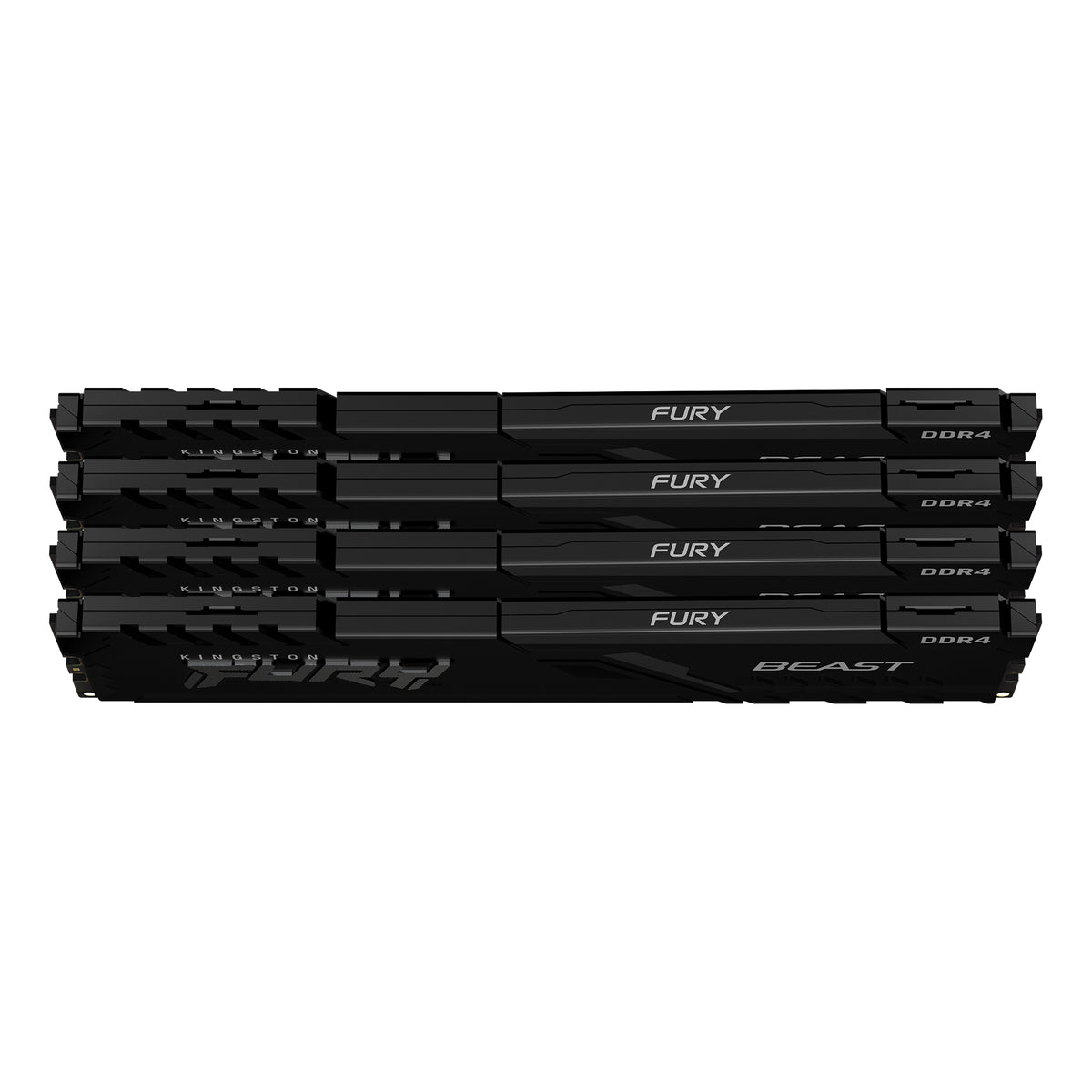 Kingston Technology FURY Beast 64Go 3200MT/s DDR4 CL16 DIMM (Kit de 4) 1Gx8 Black - vue 2