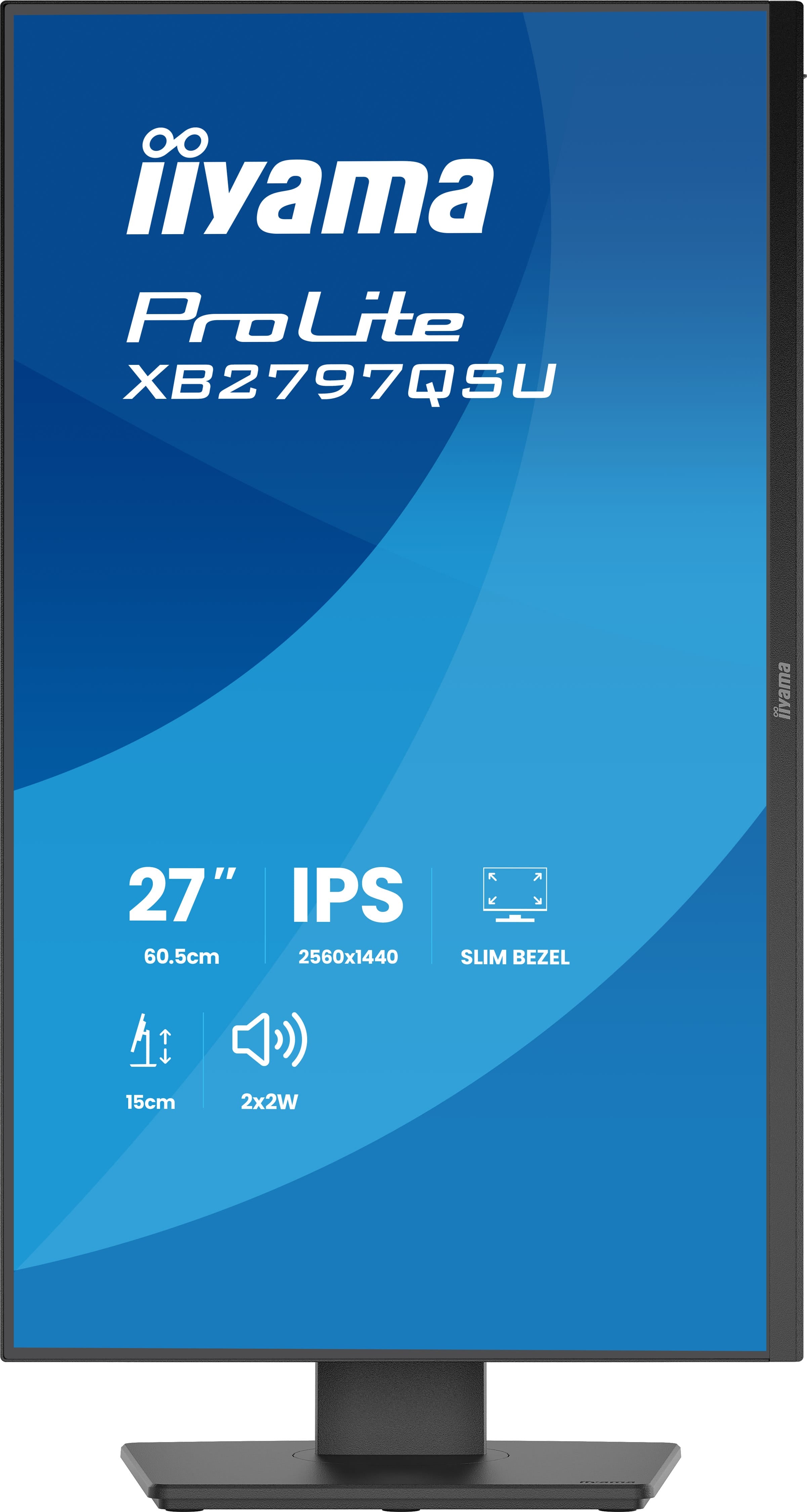iiyama ProLite XB2797QSU-B1 écran plat de PC 68,6 cm (27") 2560 x 1440 pixels Quad HD LED Noir