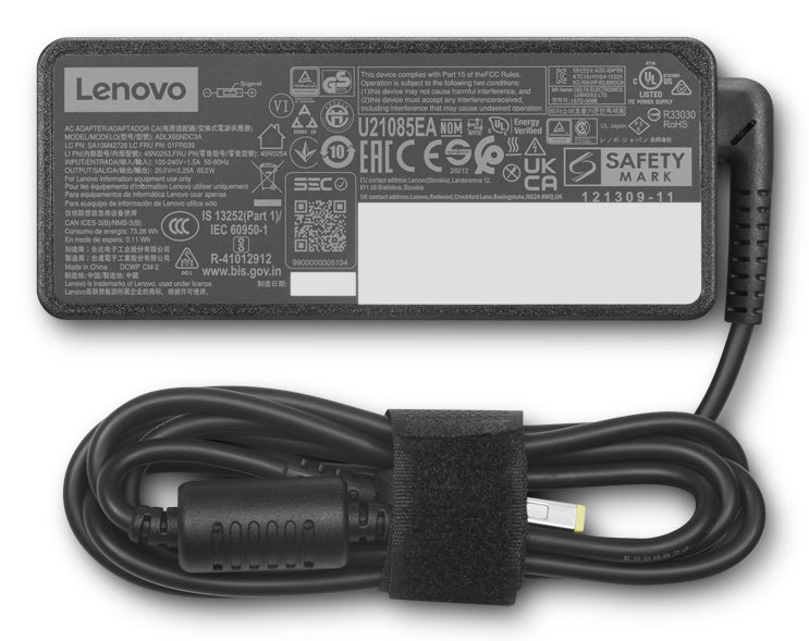 Lenovo 4X21J81440 adaptateur de puissance & onduleur Intérieure 65 W Noir