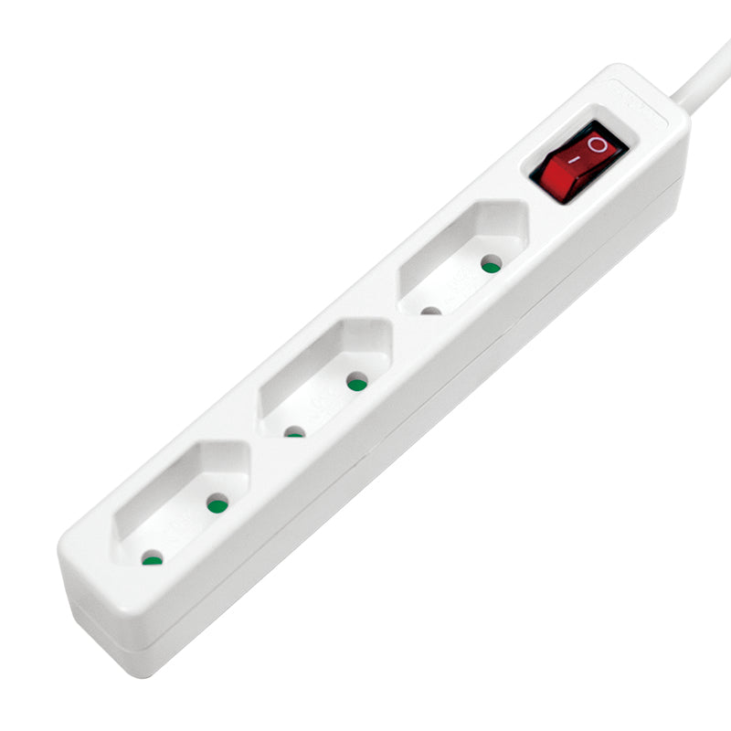 LogiLink LPS230 multiprise 1,5 m 3 sortie(s) CA Intérieure Blanc