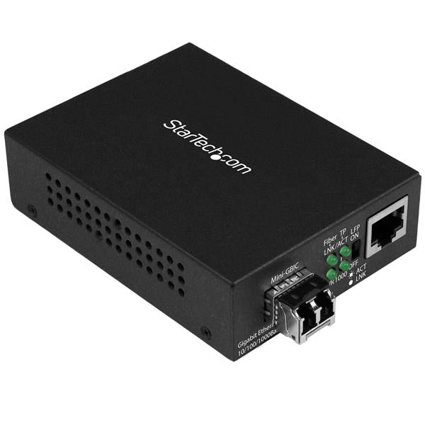 StarTech.com Convertisseur de Média Gigabit Ethernet Fibre Optique Compact 850nm MM LC 550m