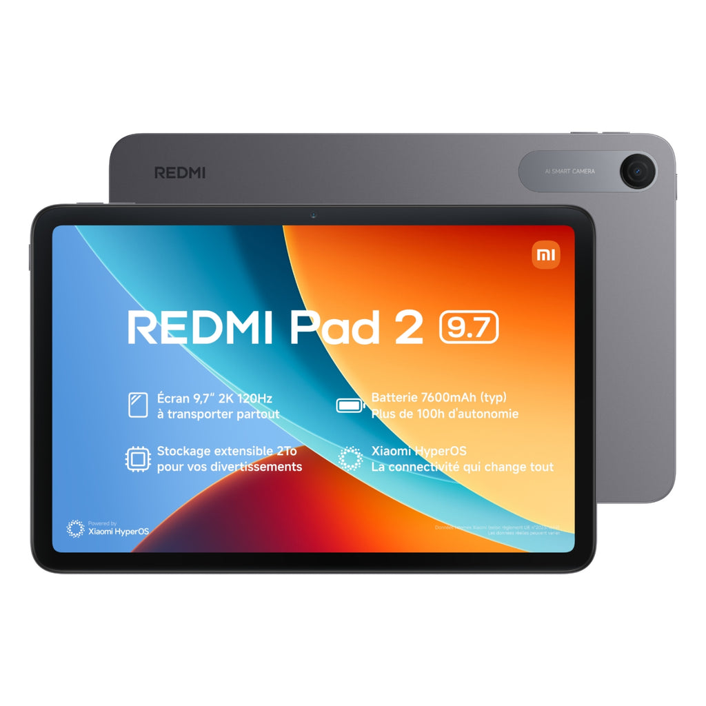 Xiaomi Tablette tactile Redmi Pad 2 9,7'' 128 Go Gris