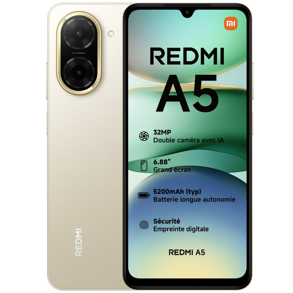 Xiaomi Smartphone Redmi A5 128 Go Sandy Gold
