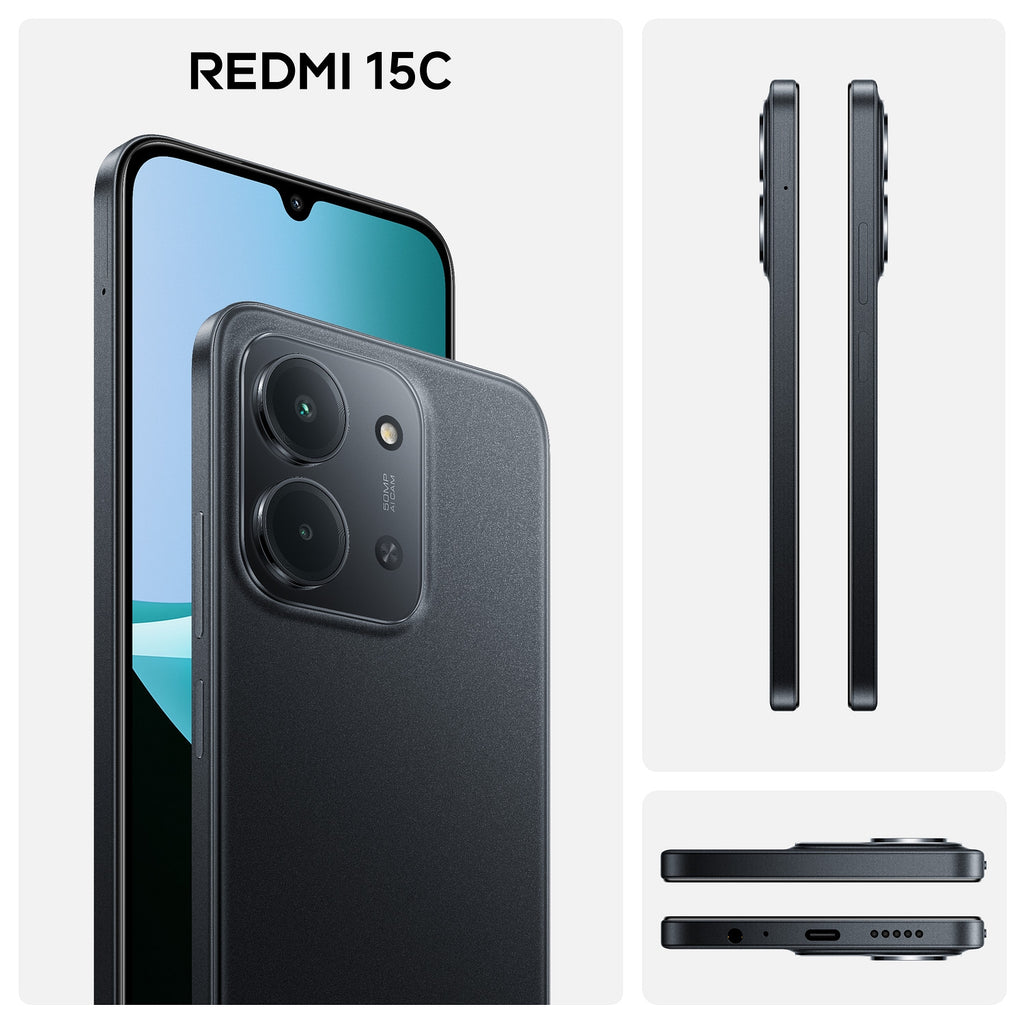 Xiaomi Smartphone Redmi 15C 128 Go Noir