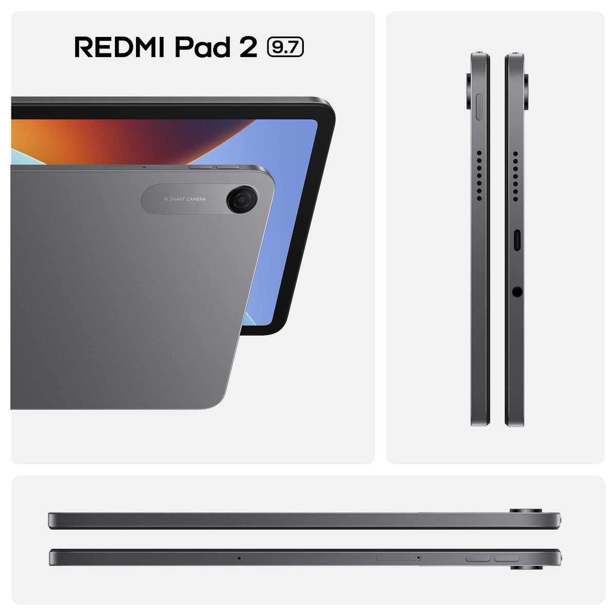 Xiaomi Tablette tactile Redmi Pad 2 9,7'' 64 Go Gris