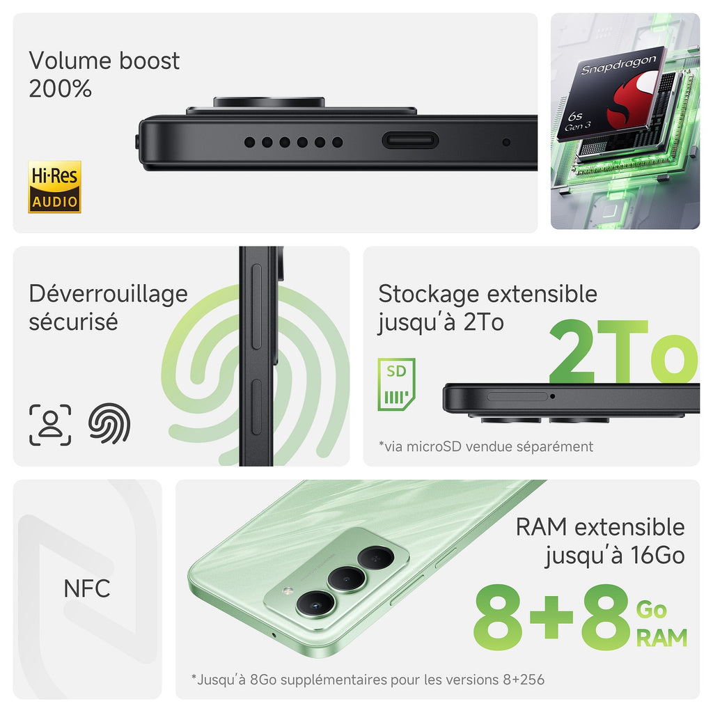 Xiaomi Smartphone Redmi 15 5G 128 Go Vert