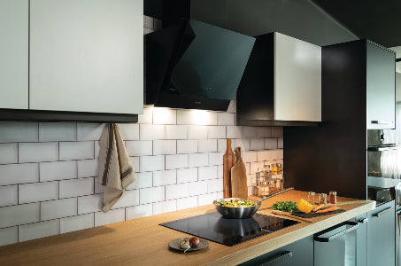 Gorenje WHI6SYB Montée au mur Noir 650 m³/h