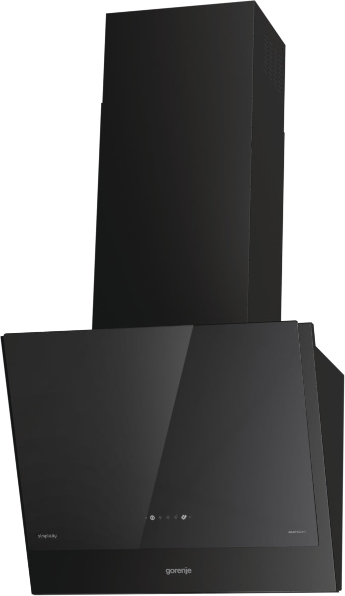 Gorenje WHI6SYB Montée au mur Noir 650 m³/h