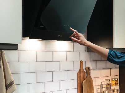 Gorenje WHI6SYB Montée au mur Noir 650 m³/h