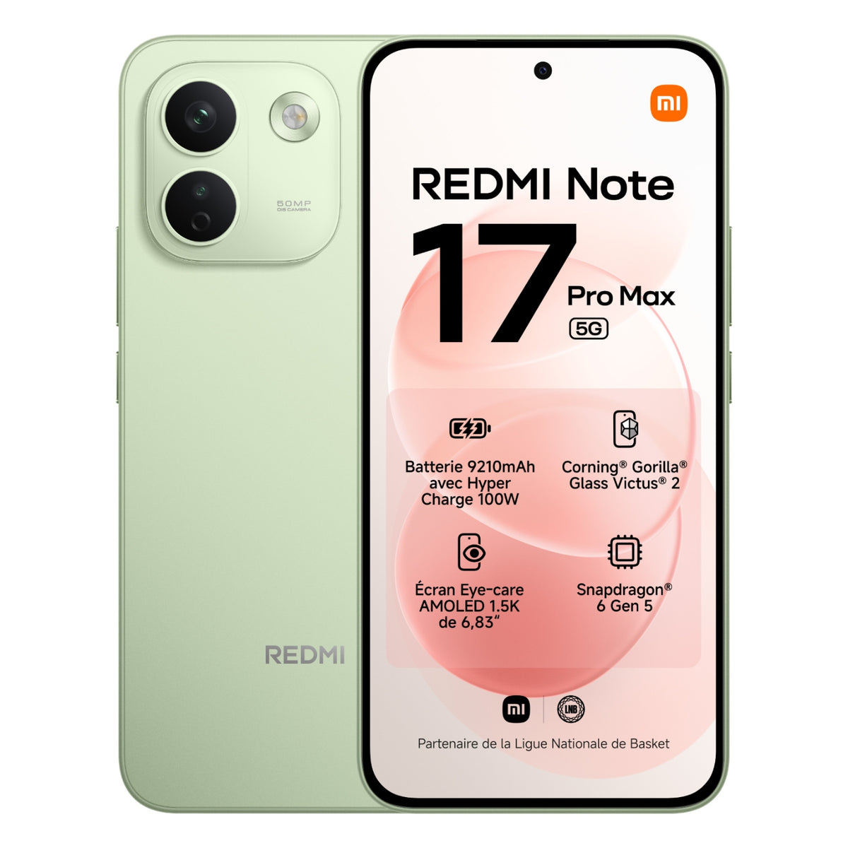 Xiaomi Smartphone Redmi Note 17 Pro Max 5G 256 Go - Vert