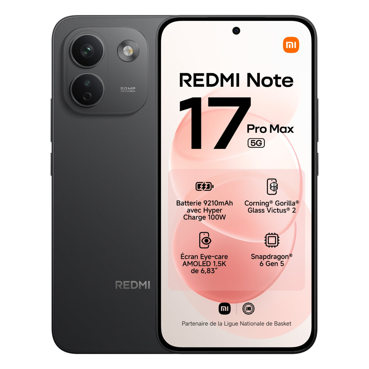 Xiaomi Smartphone Redmi Note 17 Pro Max 256 Go Noir