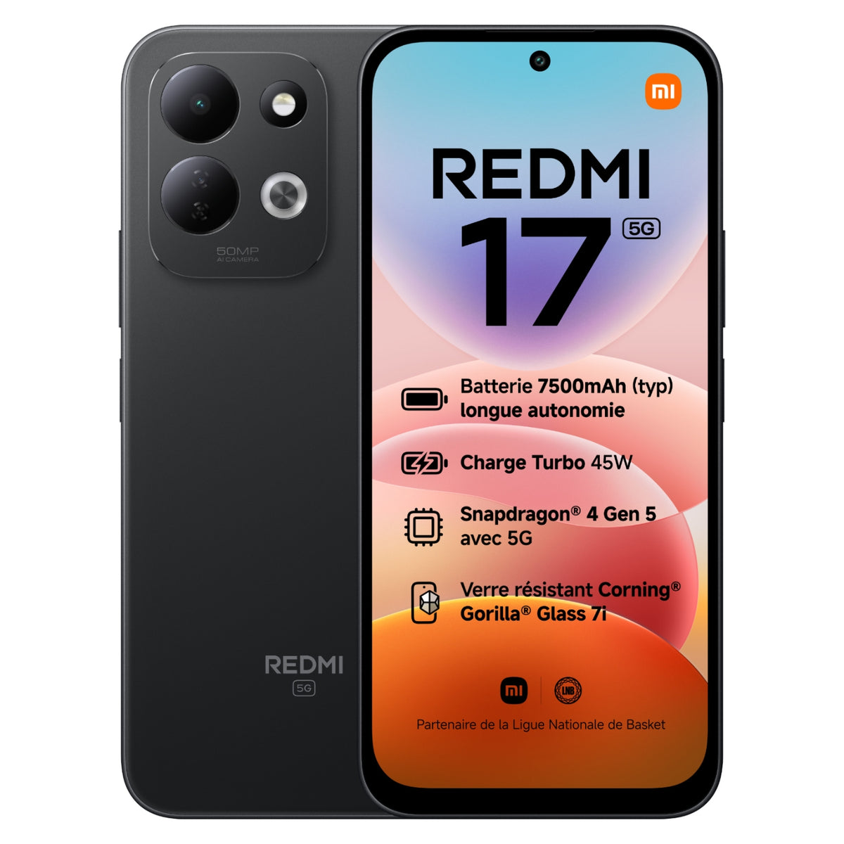 Xiaomi Smartphone Redmi 17 5G 128 Go Noir