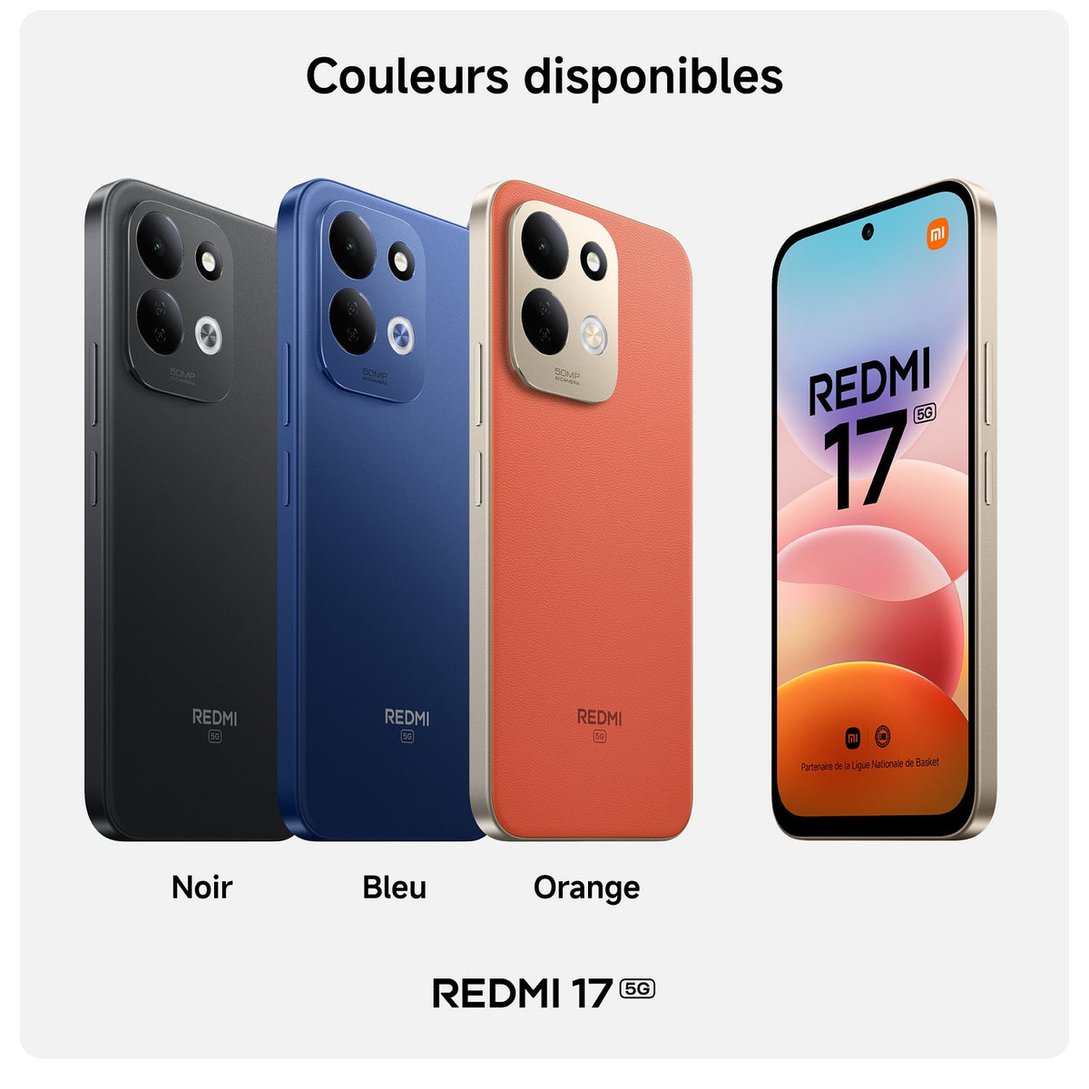 Xiaomi Smartphone Redmi 17 5G 128 Go Noir
